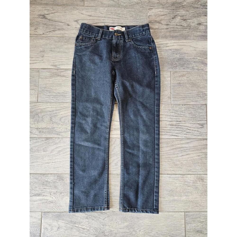 Girls Levi's 511 Slim Jeans Blue Denim Pants Size 12 REGULAR Adjustable Waist